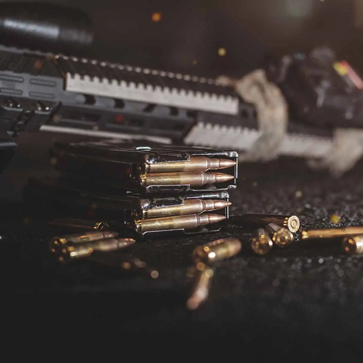 M4 Carbine magazine and ammo Budapest Shooting