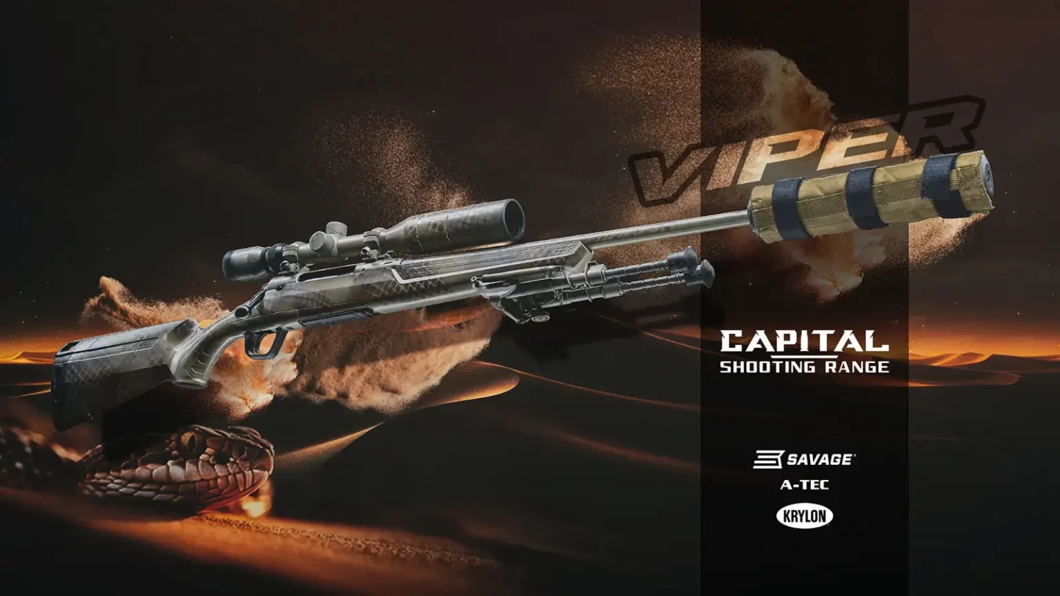 Savage Axis A-tec suppressor - Desert Viper Krylon camo