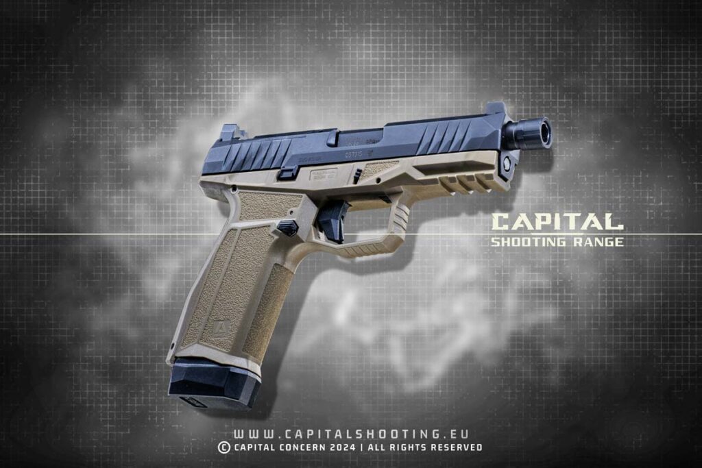 Arex Delta pistol - Capital Shooting Range Budapest