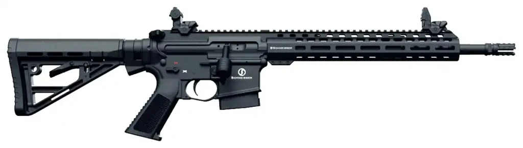 Straight pull AR style rifle